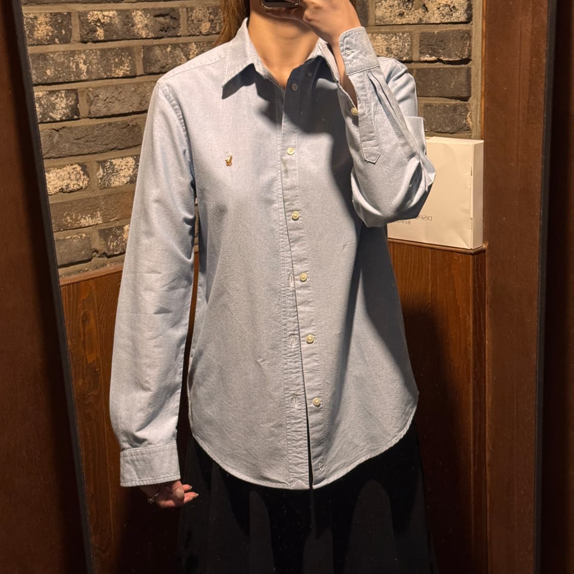 M) 폴로 랄프로렌 하늘색 옥스포드 셔츠 상품이미지8