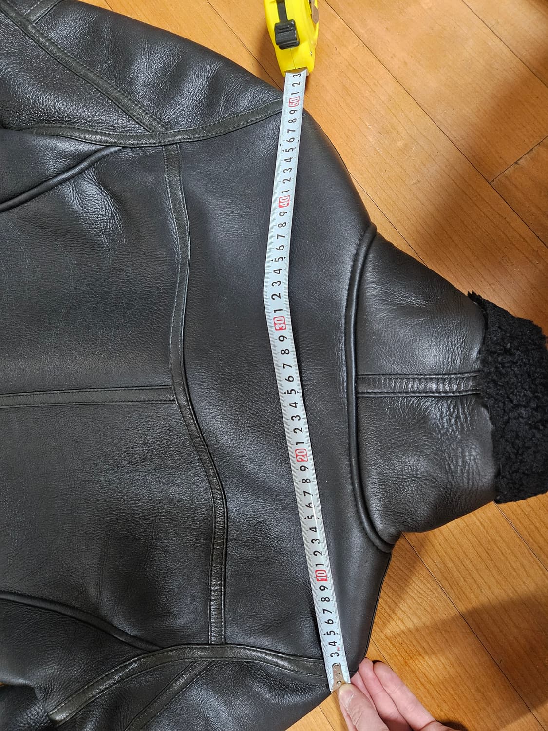 신흥사 무스탕 트리플블랙 xl 사이즈 상품이미지4