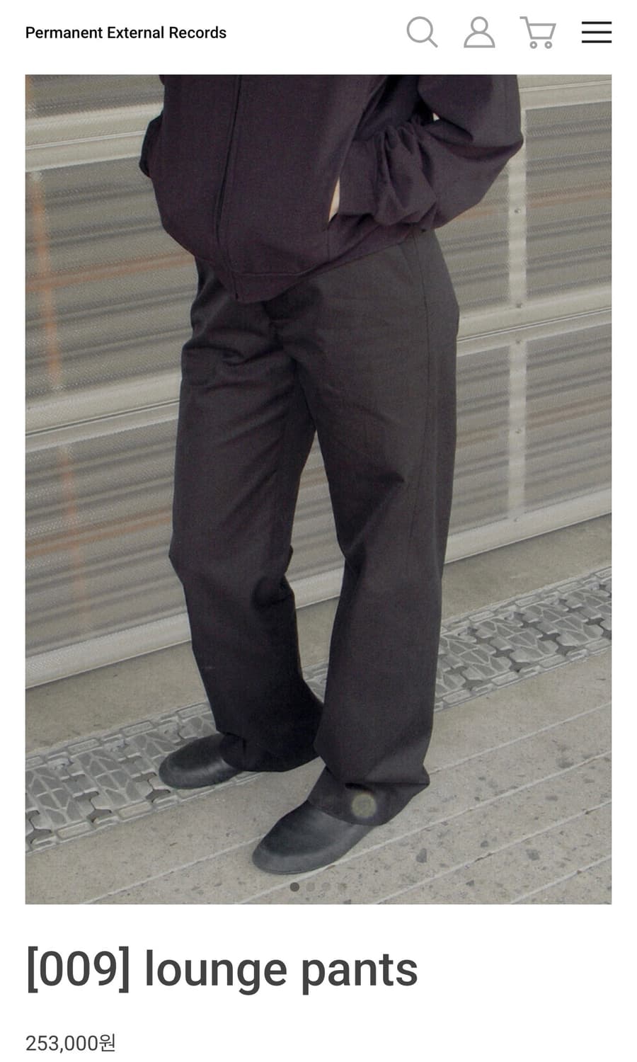 머듈 라운지 팬츠 블랙 2사이즈 상품이미지1