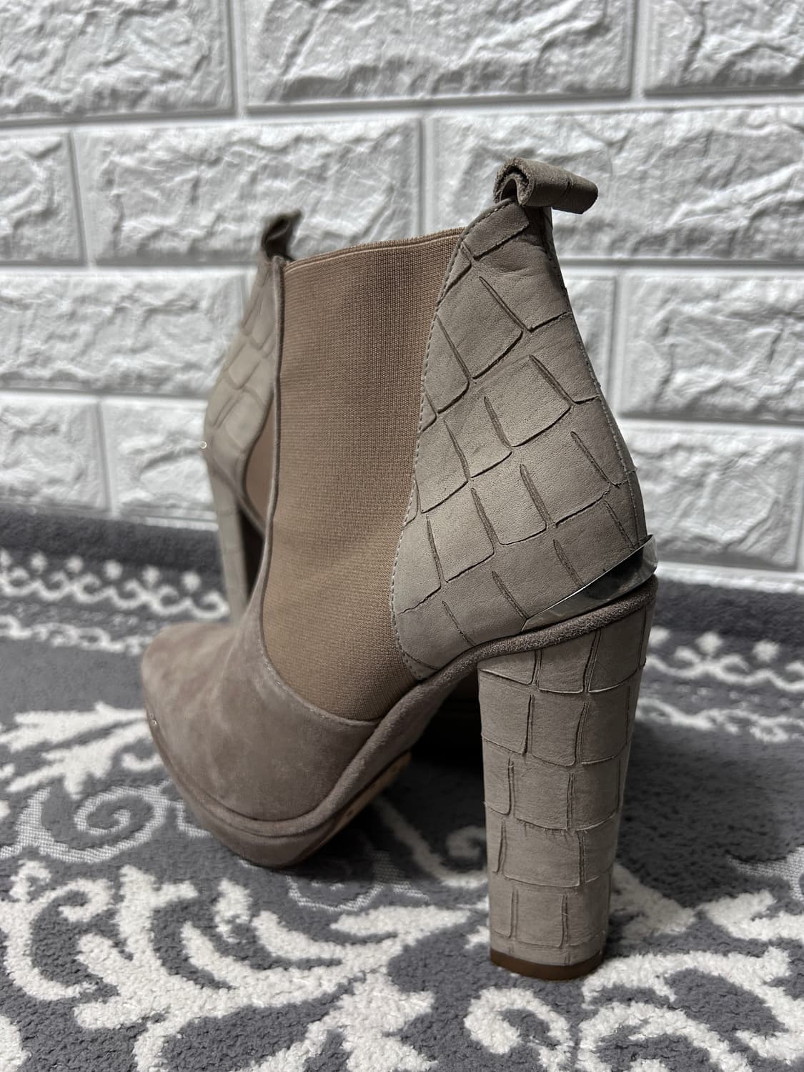 Opening Ceremony 파이톤 스웨이드 플랫폼 펌프스 상품이미지4