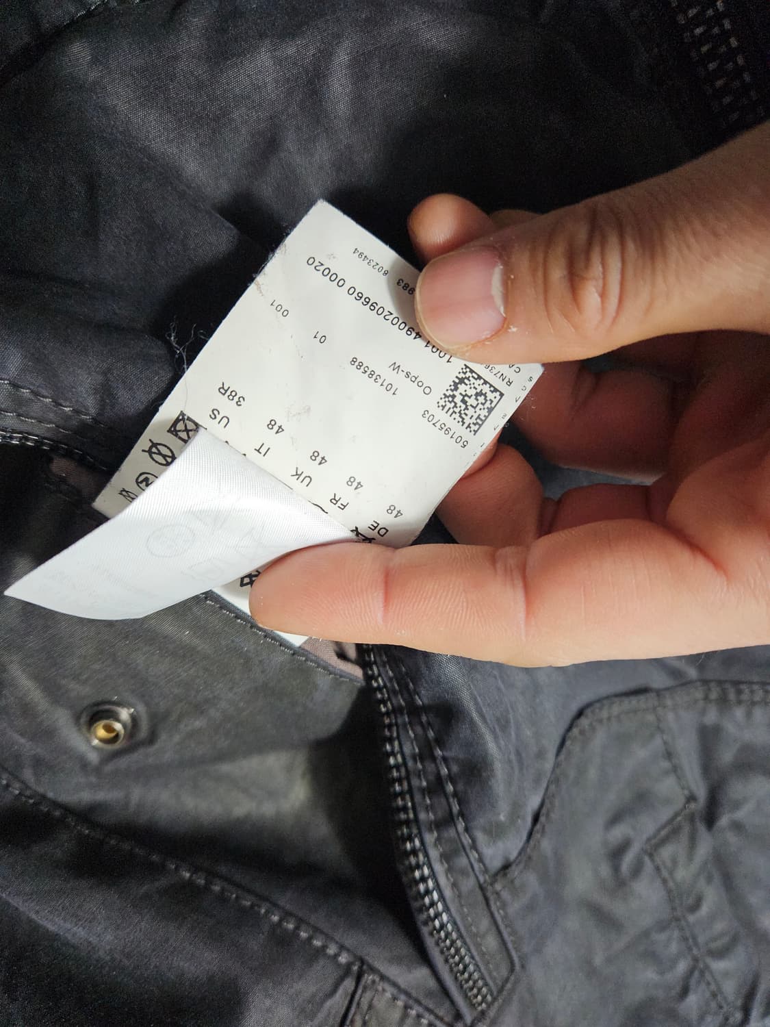 보스 오렌지 Boss 코티드 블루종 자켓 48  상품이미지10