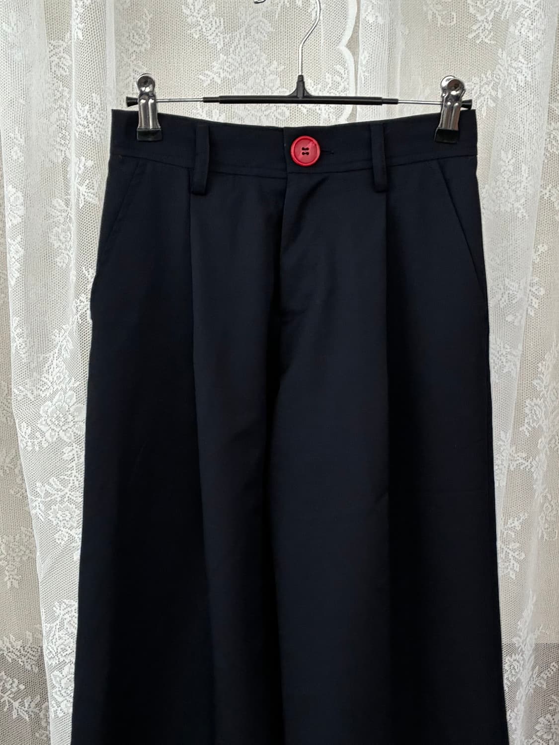 10) 마르니 키즈 와이드 핀턱 팬츠 네이비 상품이미지3