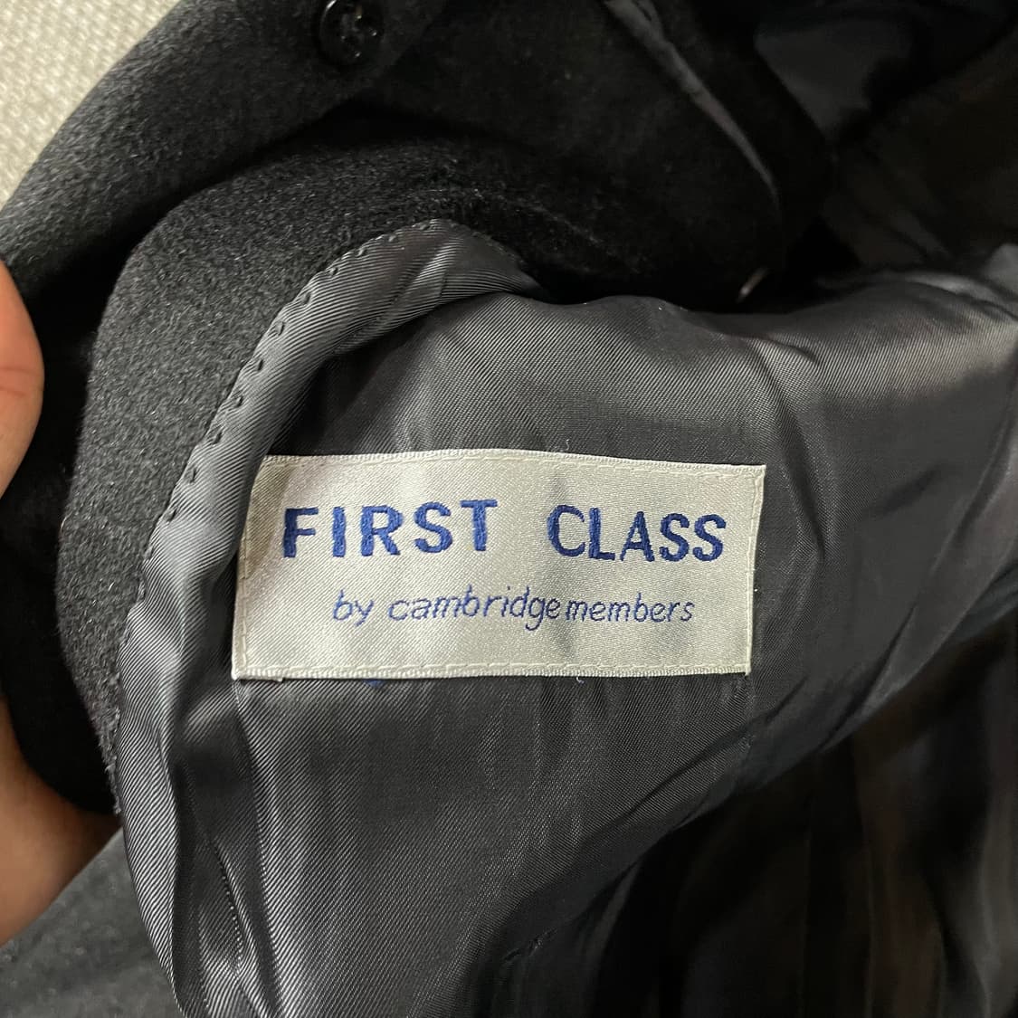 캠브리지멤버스 블랙 울 캐시미어 100 더블버튼 롱 코트 68 상품이미지8