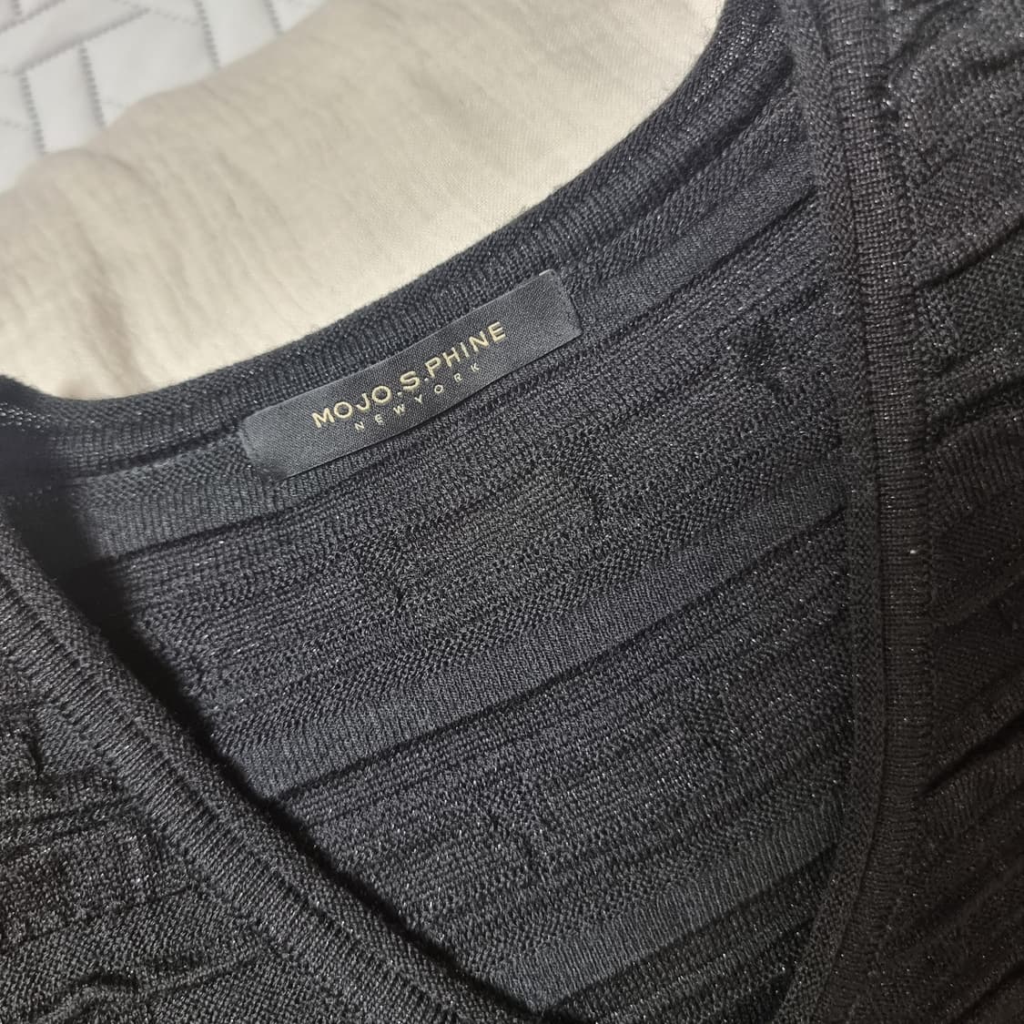 모조에스핀 시퀸 스판 니트 원피스 (55) 상태최상 상품이미지8