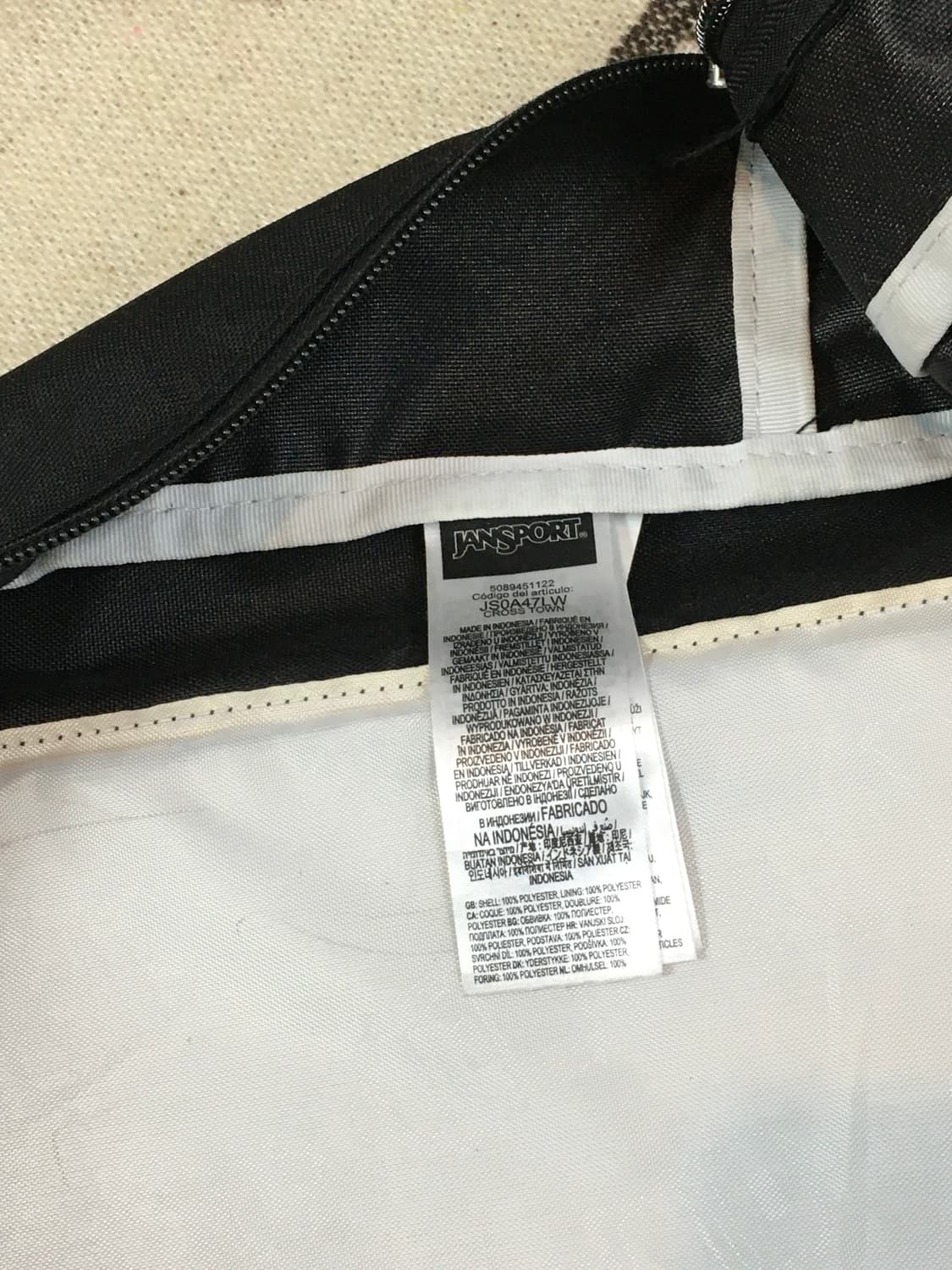 잔스포츠 백팩 블랙 상품이미지7