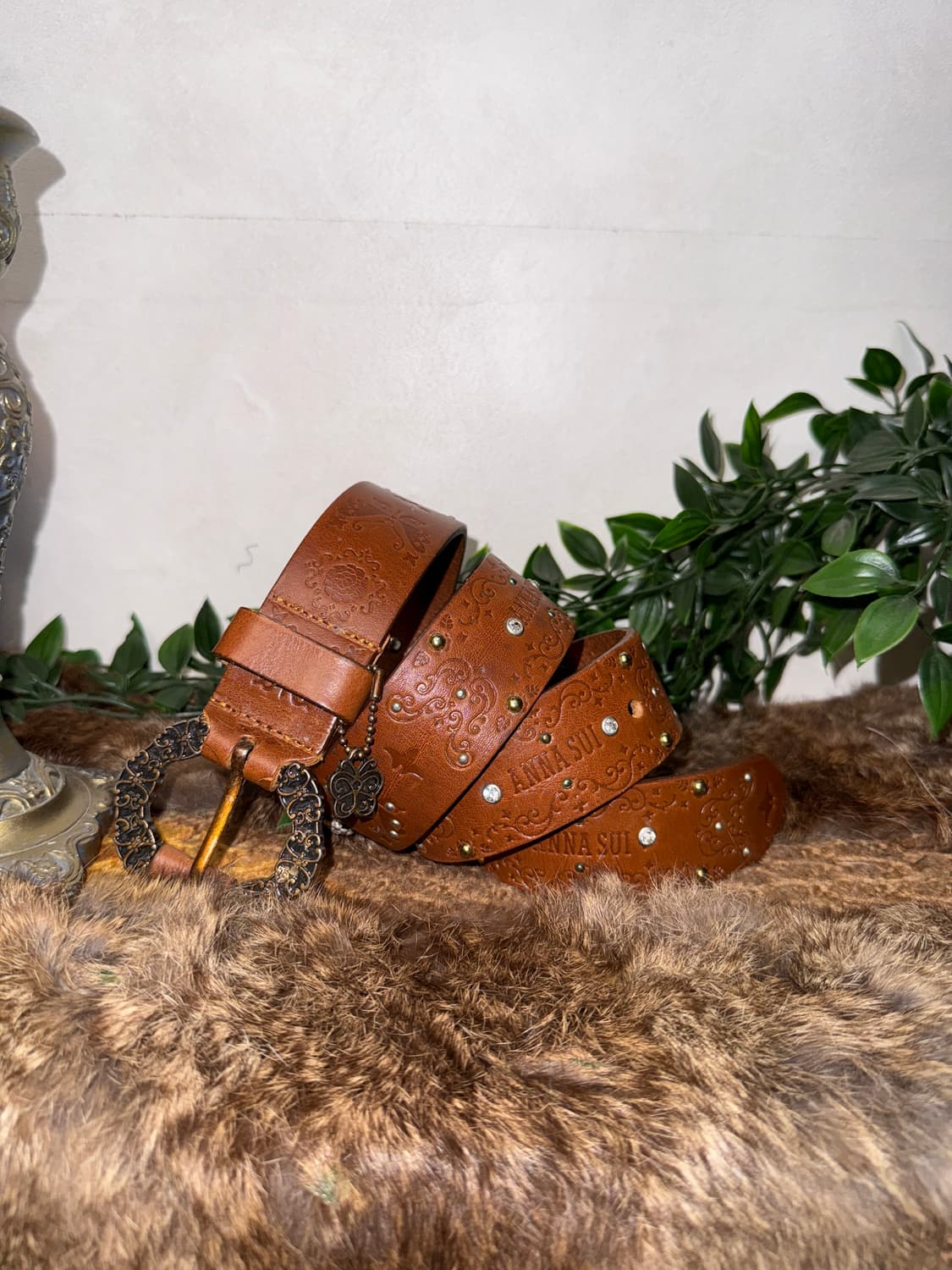 Anna Sui brown fairy butterfly belt 상품이미지1