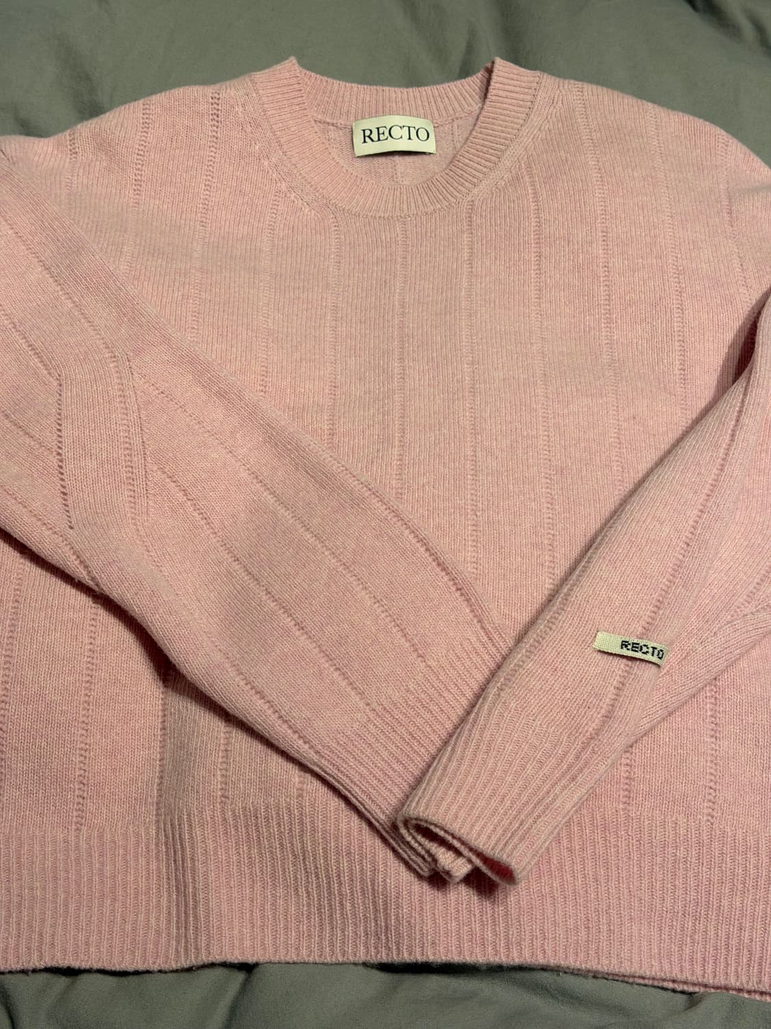 렉토 러블리 라운드넥 니트 M 상품이미지3