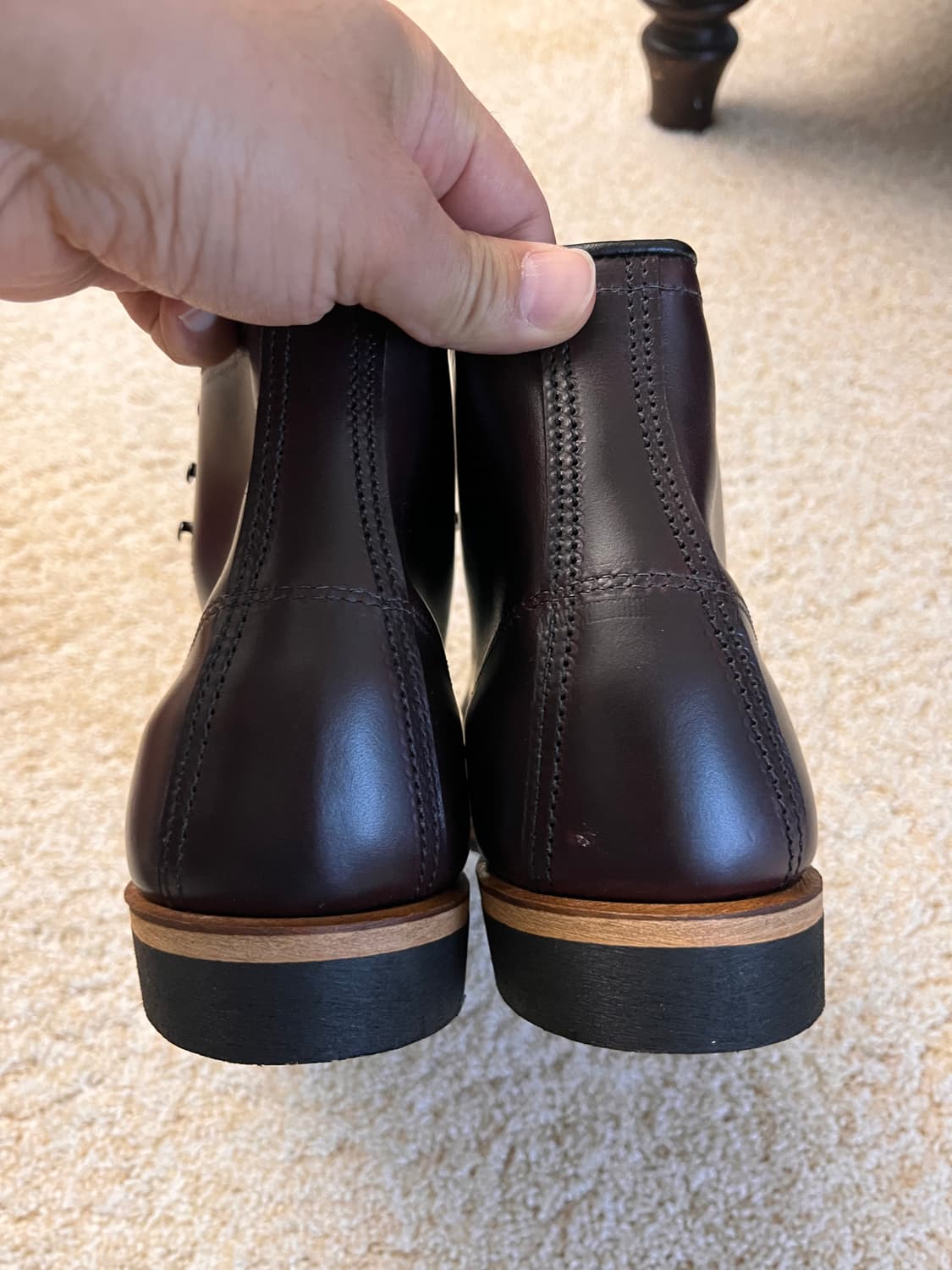 [미사용새상품] 레드윙 벡맨 9419 블랙 체리 9팩토리 세컨드 상품이미지4