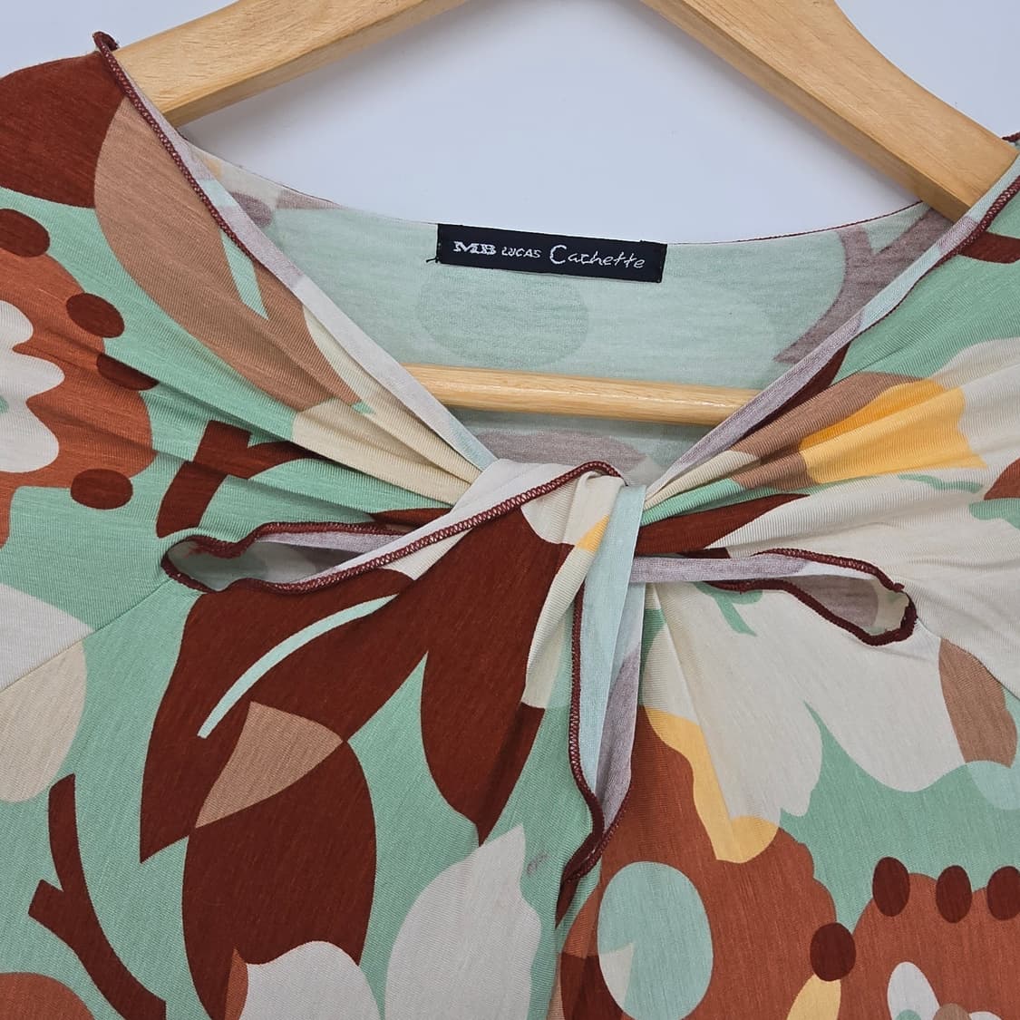 일본 빈티지 플라워 모달 티셔츠 상품이미지2