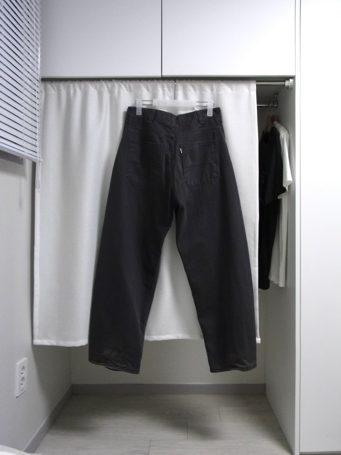 Hatchingroom Curve Jeans Washed Charcoal 상품이미지2