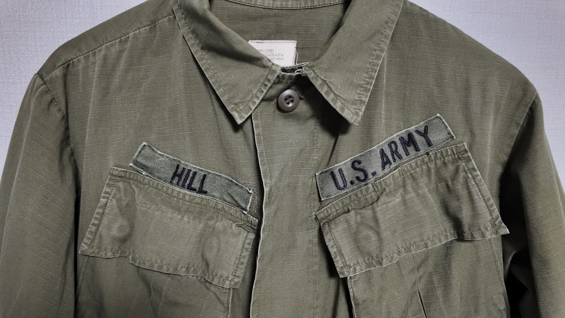 [Small Short]미군 오리지널 정글퍼티그 자켓 야상 4세대 립스탑 상품이미지5