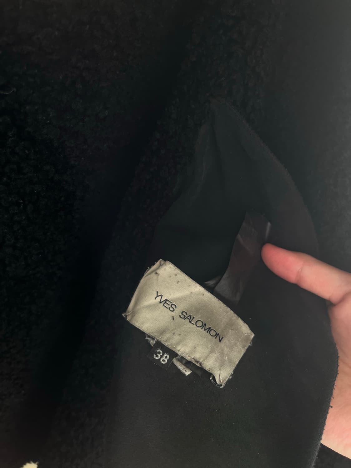 Yves salomon 시어링 코트 상품이미지5