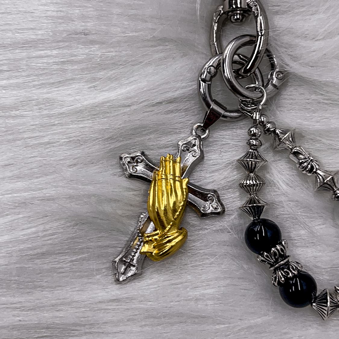 Vintage Cross Beads Keyring 상품이미지3