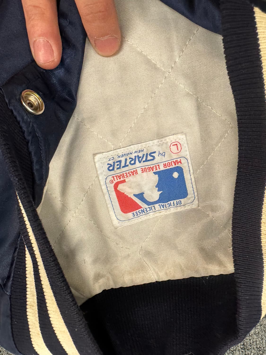 L)스타터 빈티지 바시티 자켓 상품이미지3