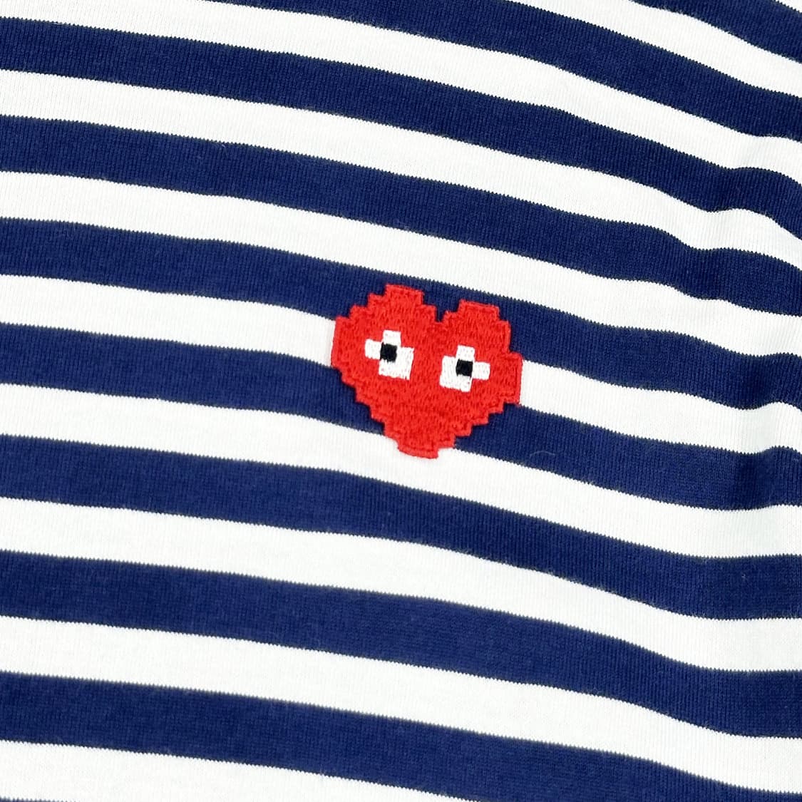 꼼데가르송 x 인베이더 픽셀 와펜 스트라이프 롱슬리브 L 상품이미지5