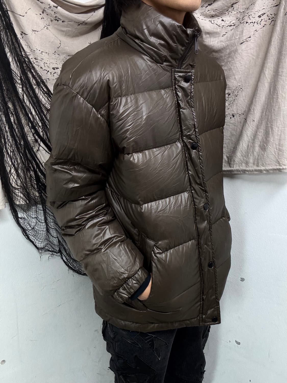 Dark Brown Y2K Padding 상품이미지2