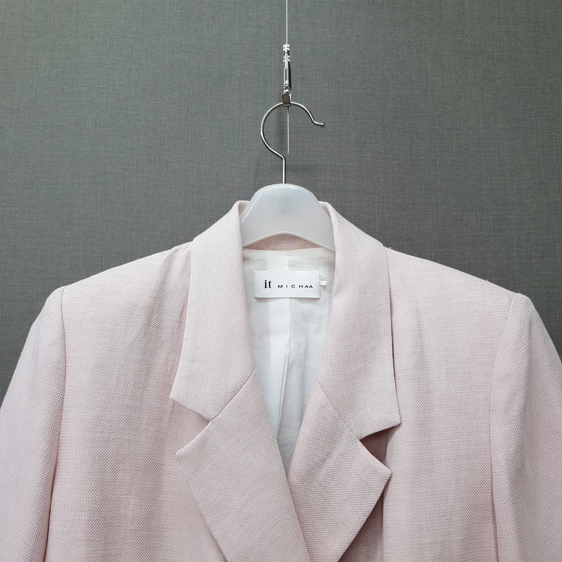 잇미샤 2023 린넨 블렌드 반팔 더블 버튼 자켓 55사이즈 상품이미지2