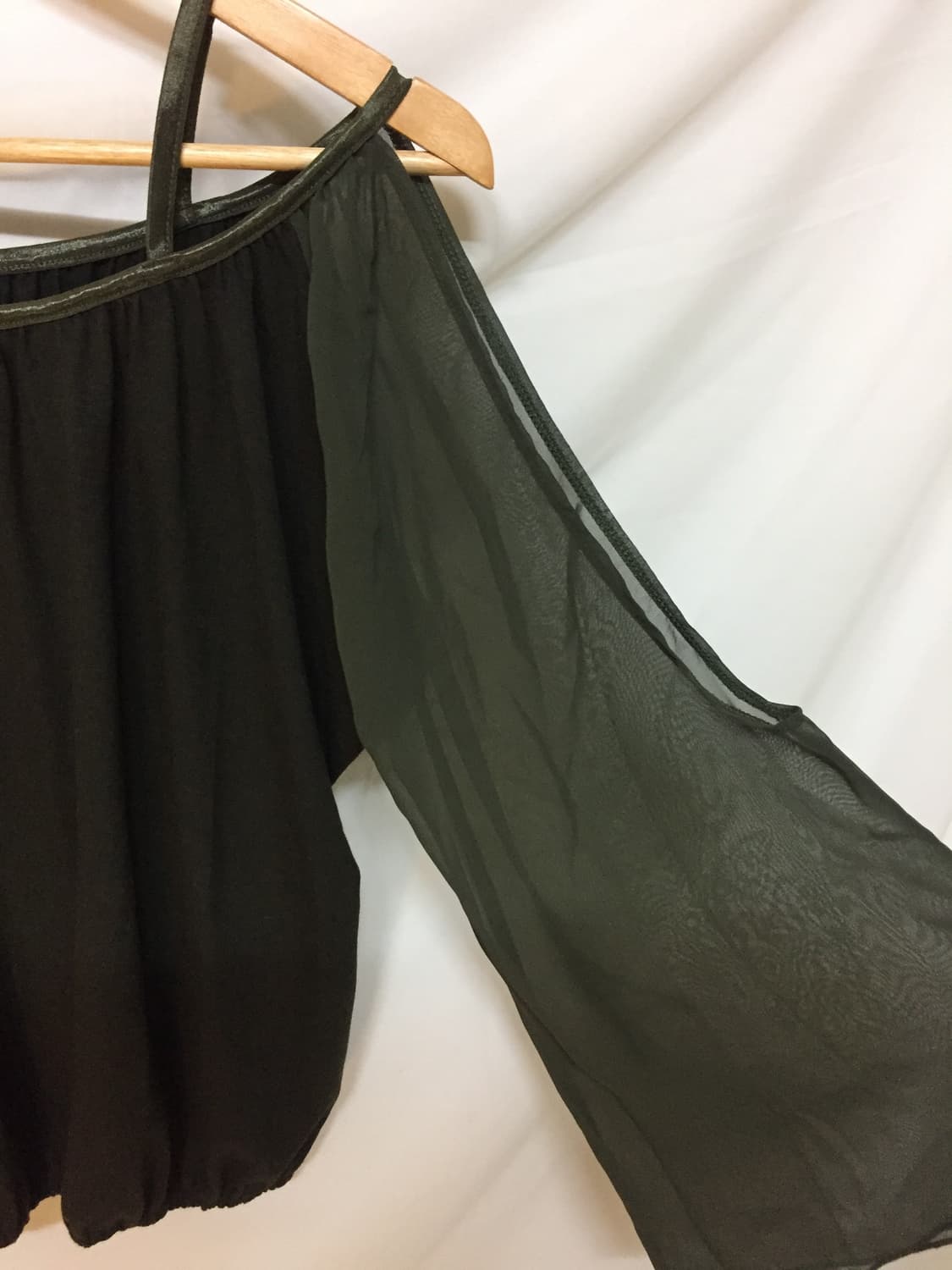 시스루 블라우스 상품이미지5