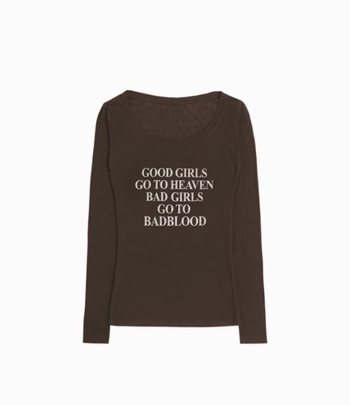 구해요) 배드블러드 배드 걸스 루즈핏 탑 에스프레소 상품이미지1