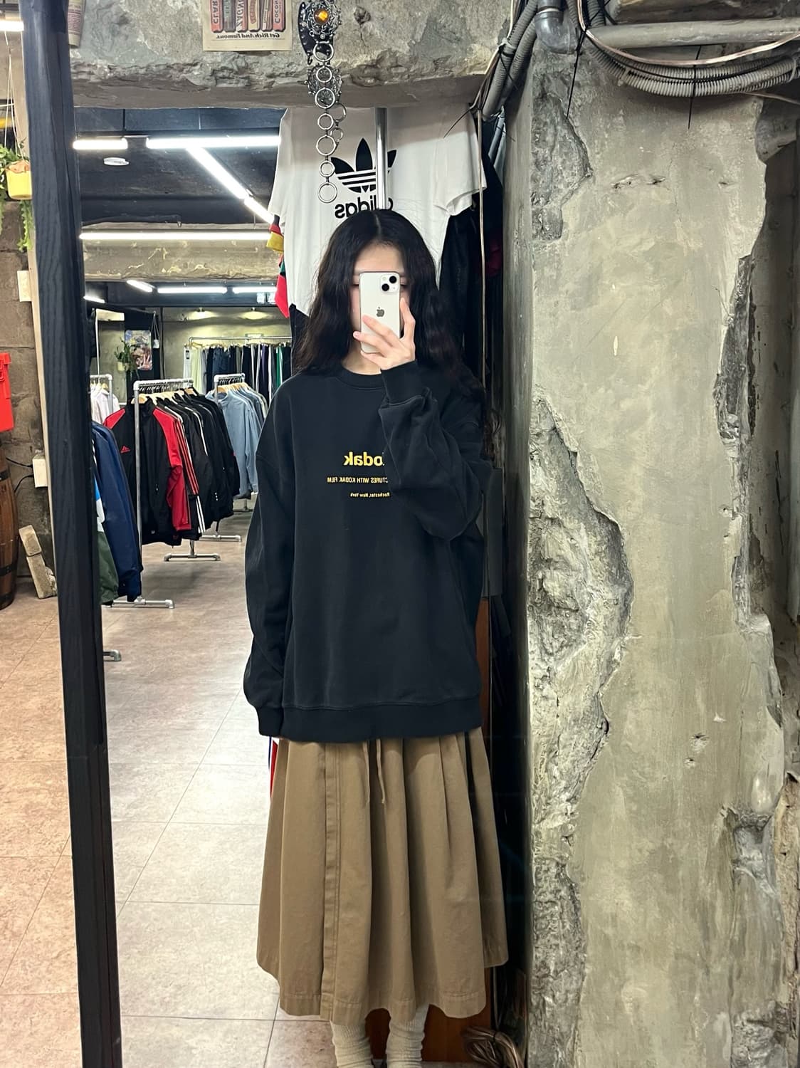 코닥 맨투맨 블랙 L #csz2588 상품이미지2