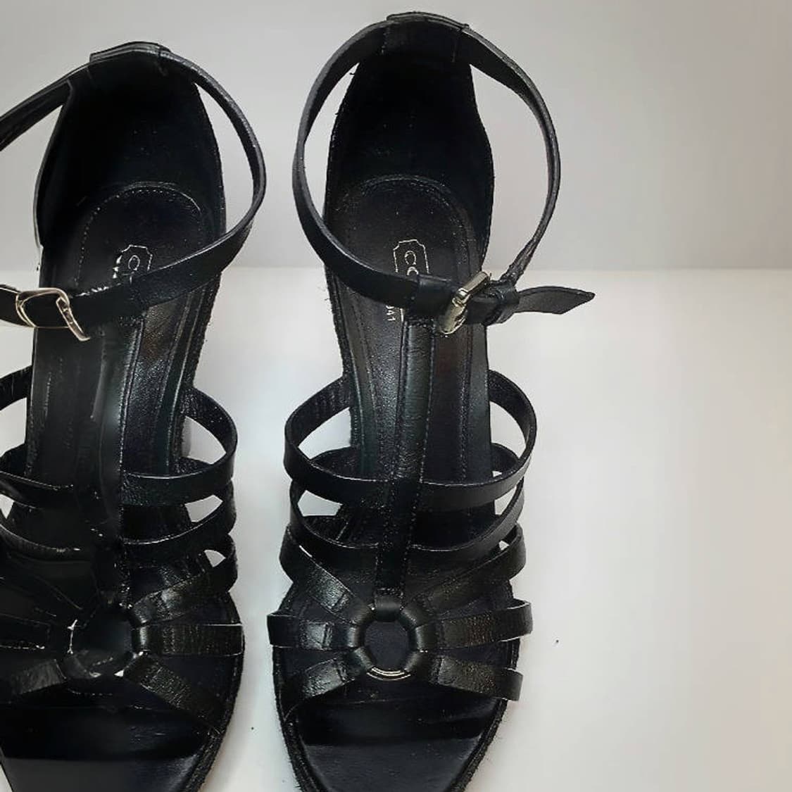 coach gladiator leather high heel sandal 상품이미지1