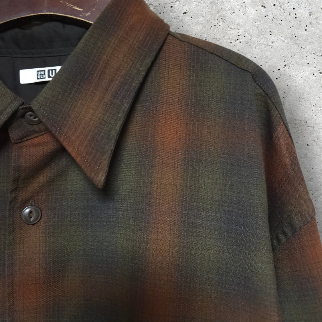 유니클로 헤비플란넬 오버사이즈 체크 셔츠 (105/XL) 상품이미지4