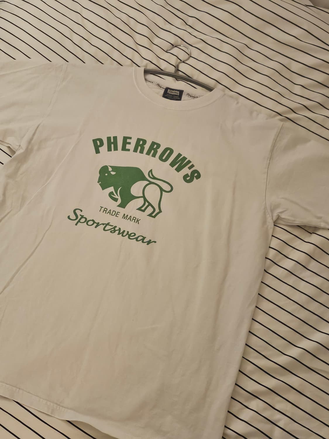 페로우즈(Pherrow's)의 버팔로 로고 반팔 티셔츠 상품이미지1