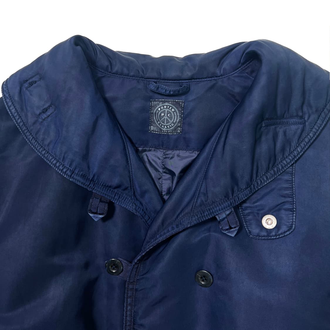 포터클래식 슈퍼나일론 숄칼라 코트 인디고 블루 (M) 상품이미지4