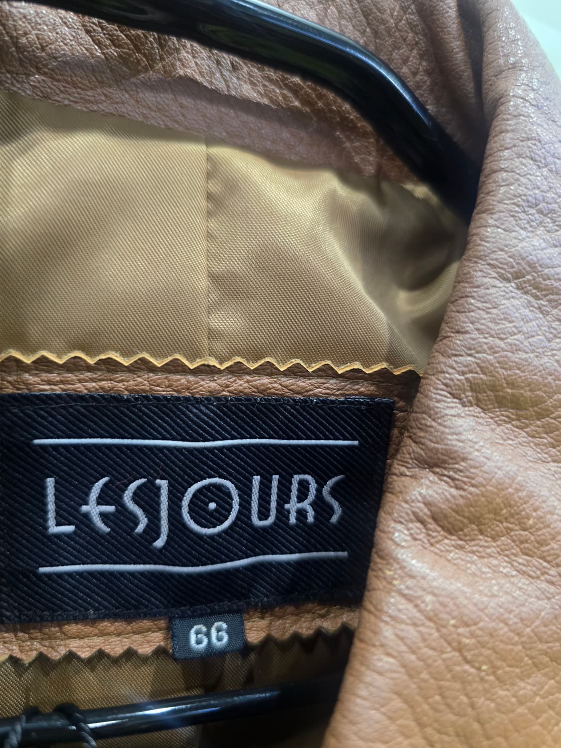 레쥬르 브라운 양가죽 레더 코트 상품이미지9