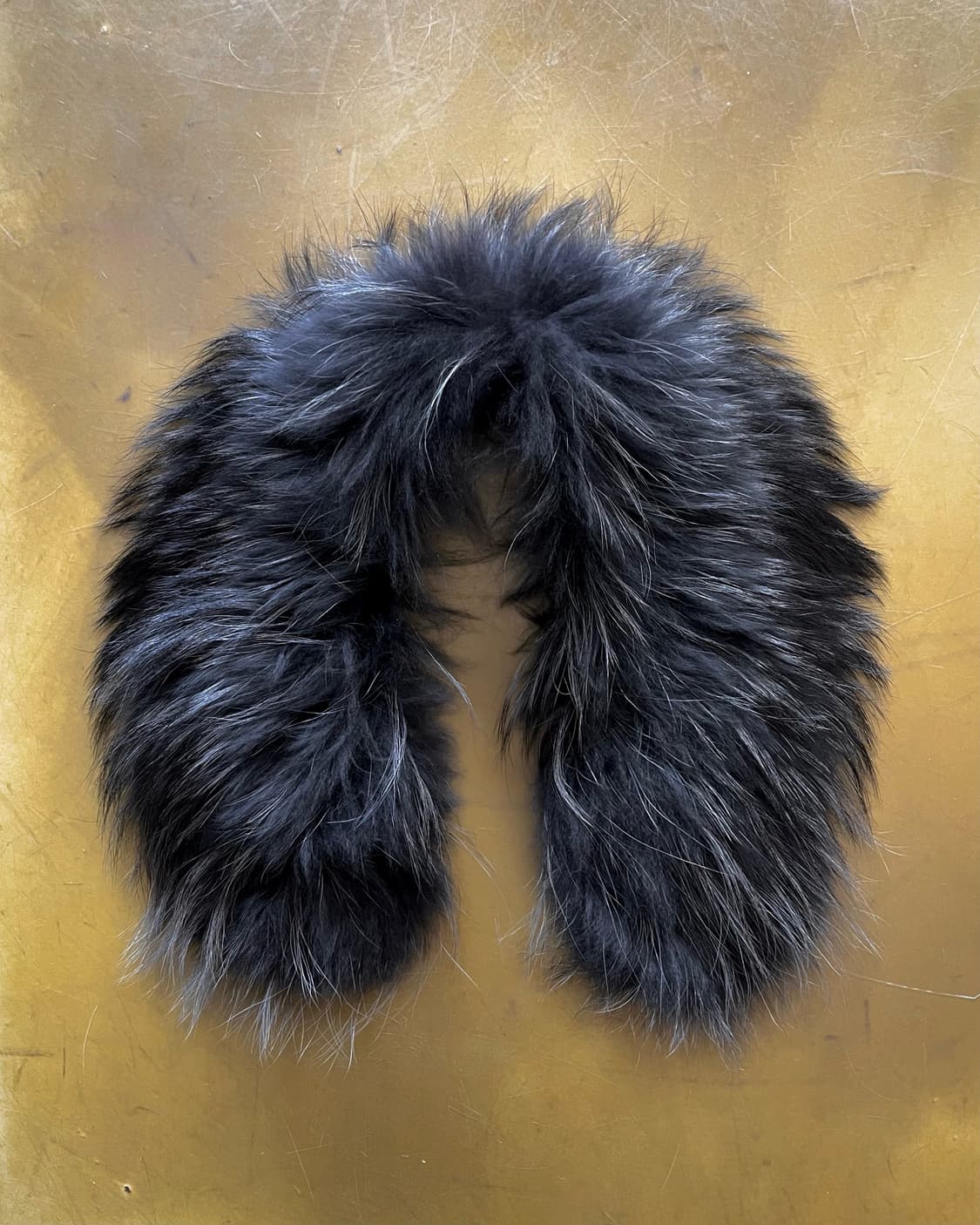 City Giee Real Raccoon Black Fur Muffler 상품이미지4