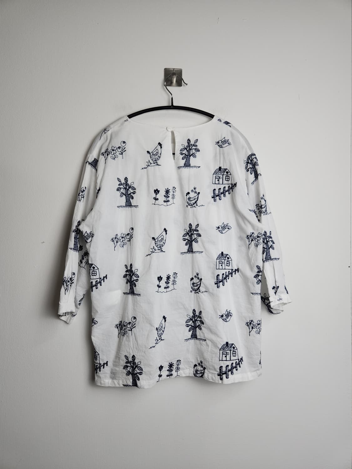 자수 패턴 블라우스 상품이미지7