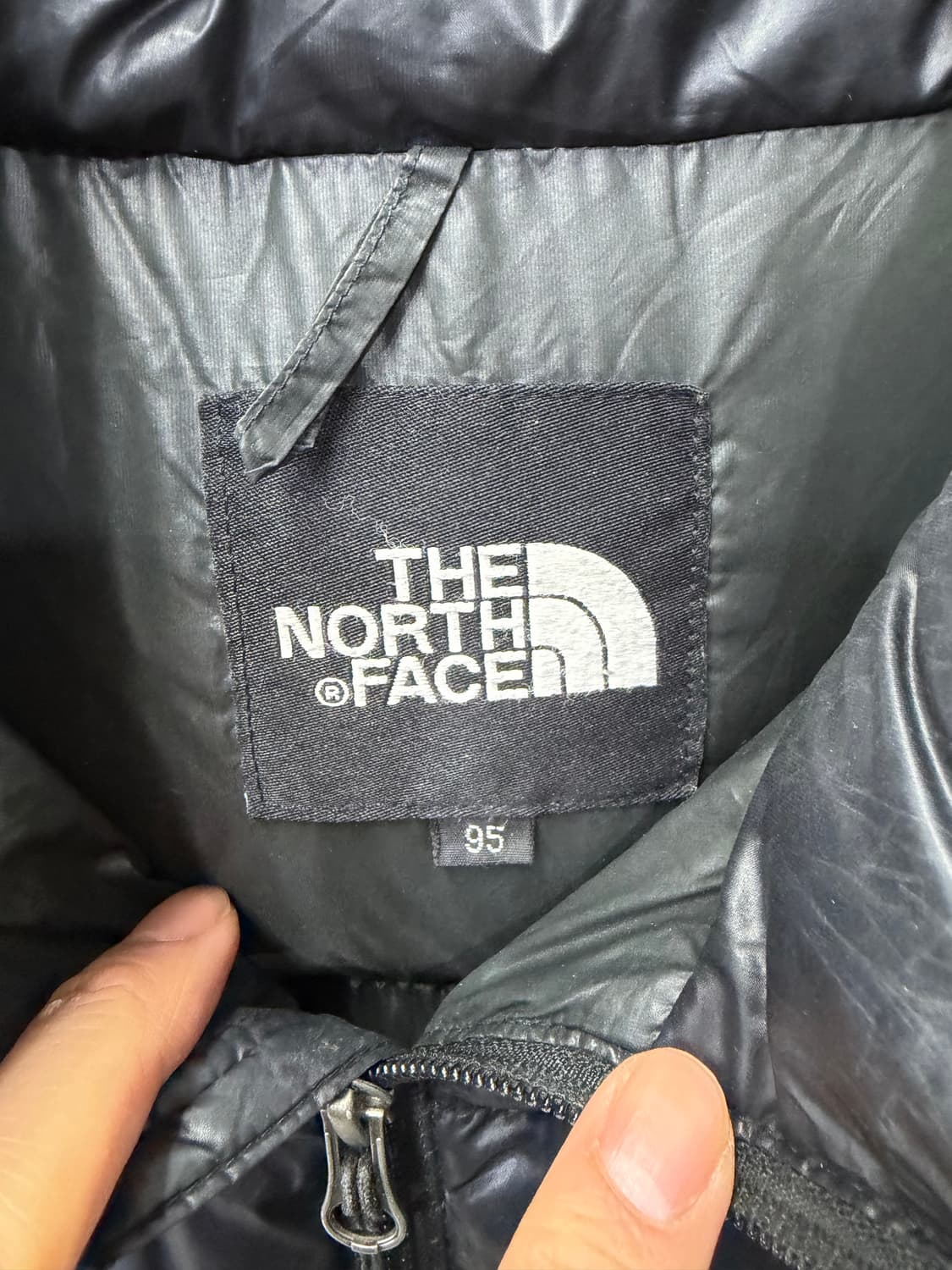 정품) 노스페이스 800필 블랙 패딩 95 상품이미지7