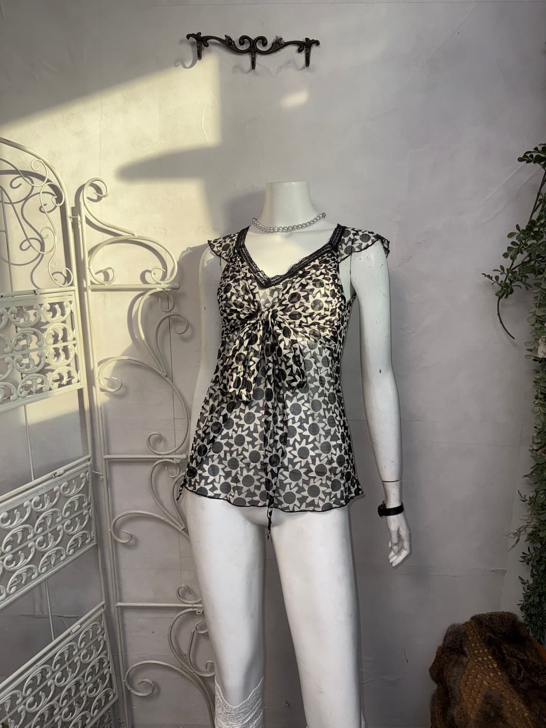 KOOKAI black & white sunflower ribbon bl 상품이미지2