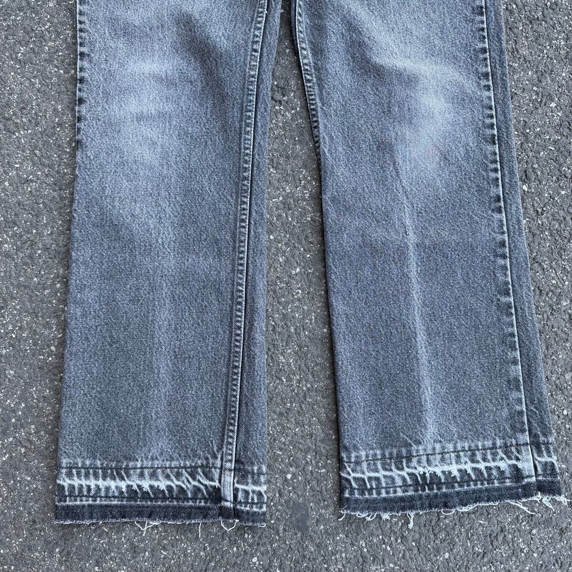 90s USA 빈티지 리바이스 517 부츠컷 오렌지탭 흑청 상품이미지3