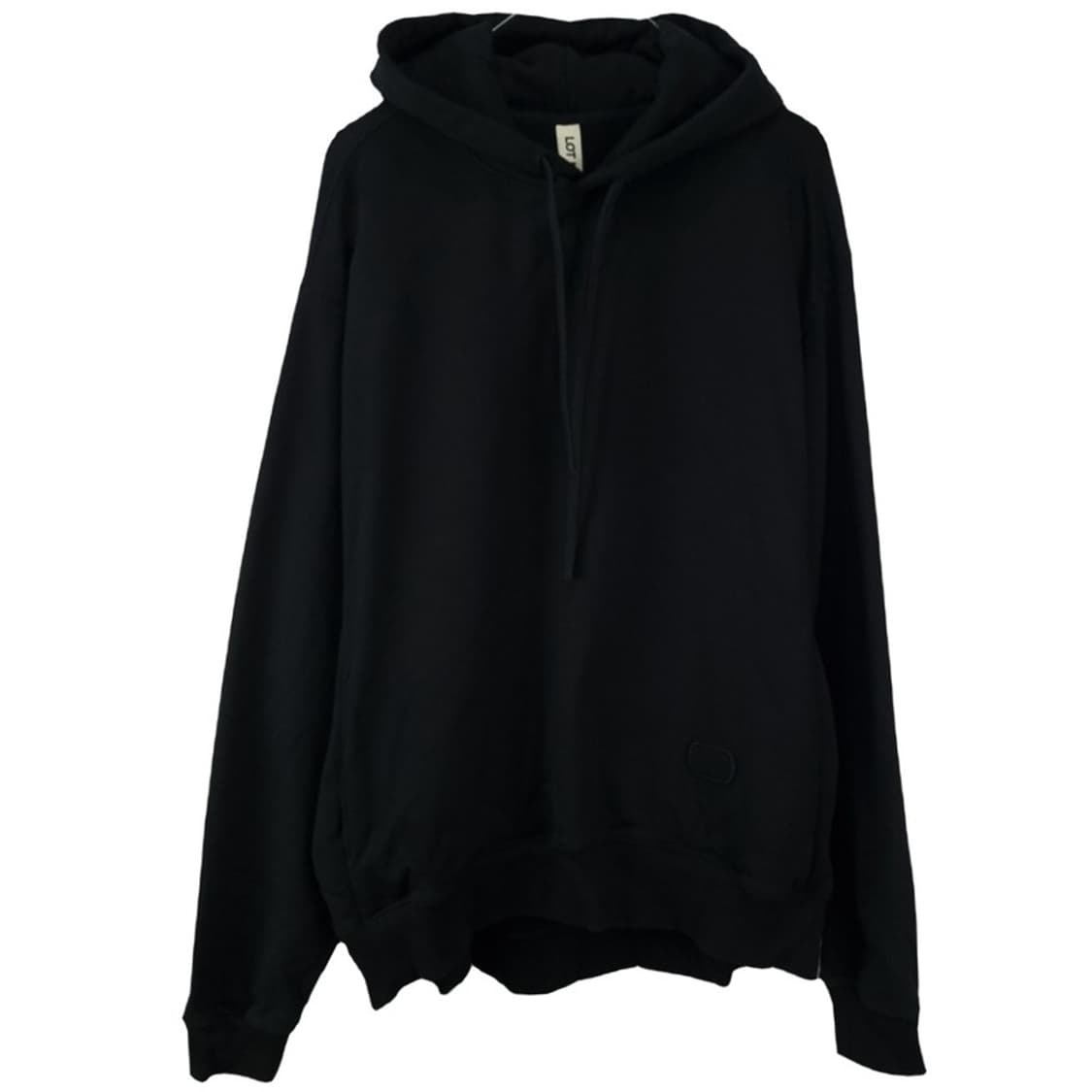 [랏넘버] 그래픽 프린팅 오버사이즈 후드티 블랙 M19556 상품이미지2