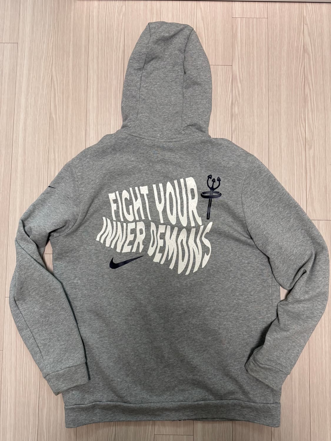 나이키 집업 그레이 후드 (XL) 상품이미지2