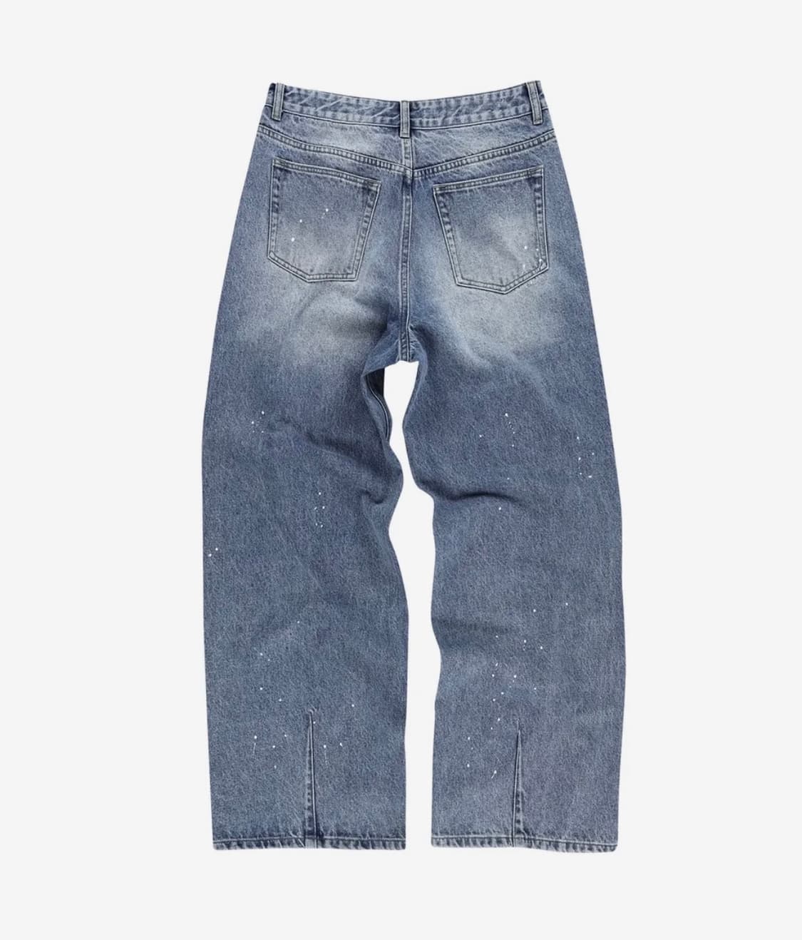 슬로우애시드 디스트로이드 와이드 데님 팬츠 플레어 핏 S 상품이미지2
