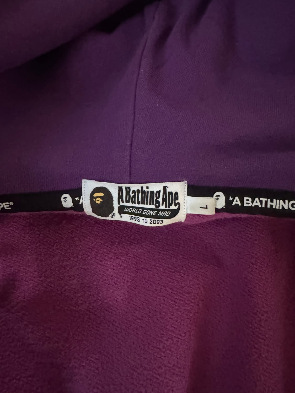 베이프 더블 샤크 후드 L 상품이미지8