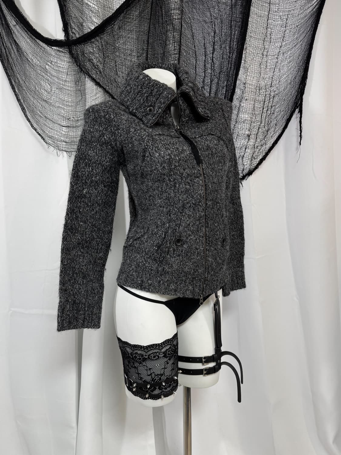 detail knit zip up 상품이미지2