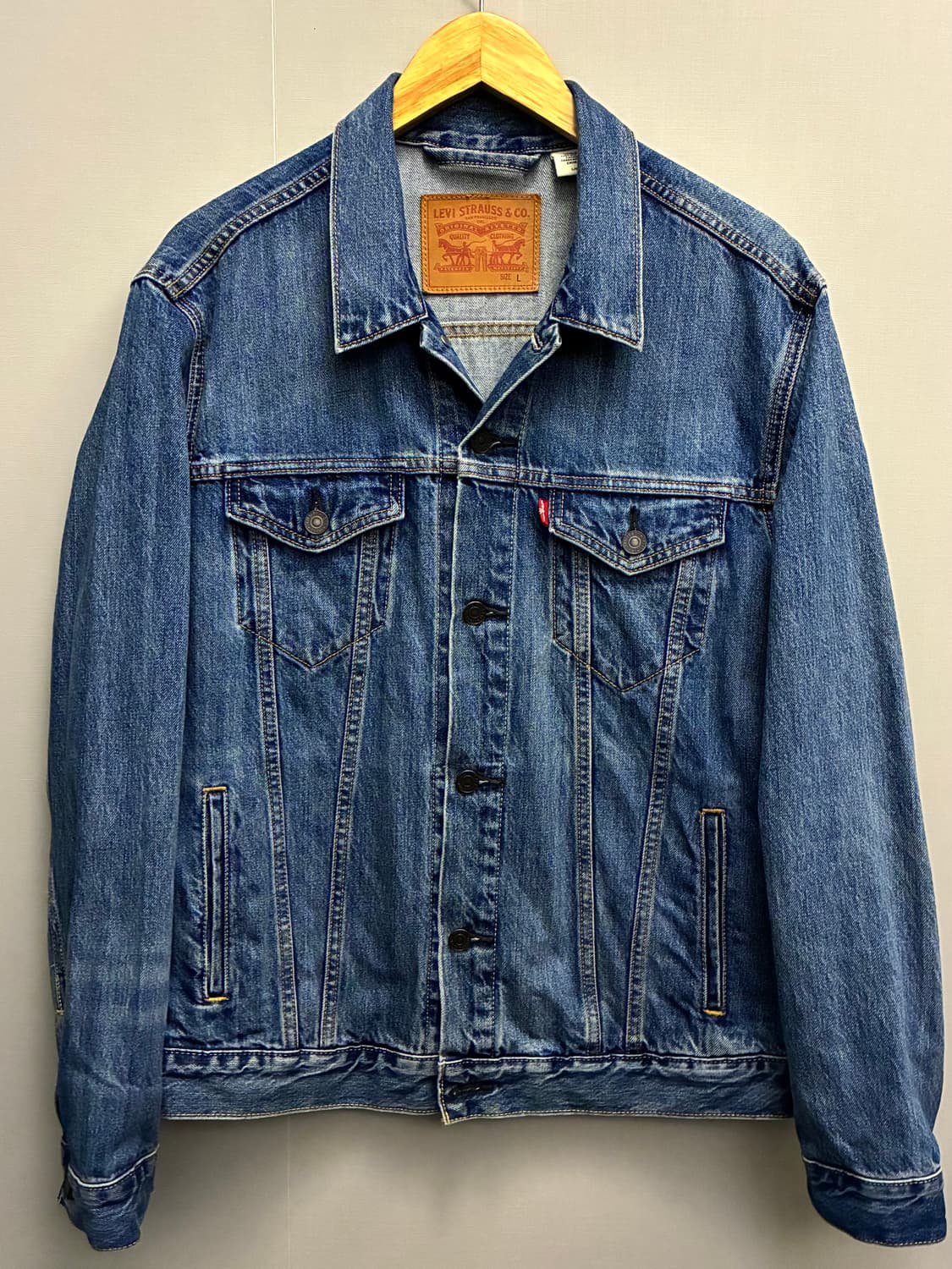 (L)리바이스 3세대 72334 중청 데님 트러커자켓 데님자켓 청자켓 상품이미지1