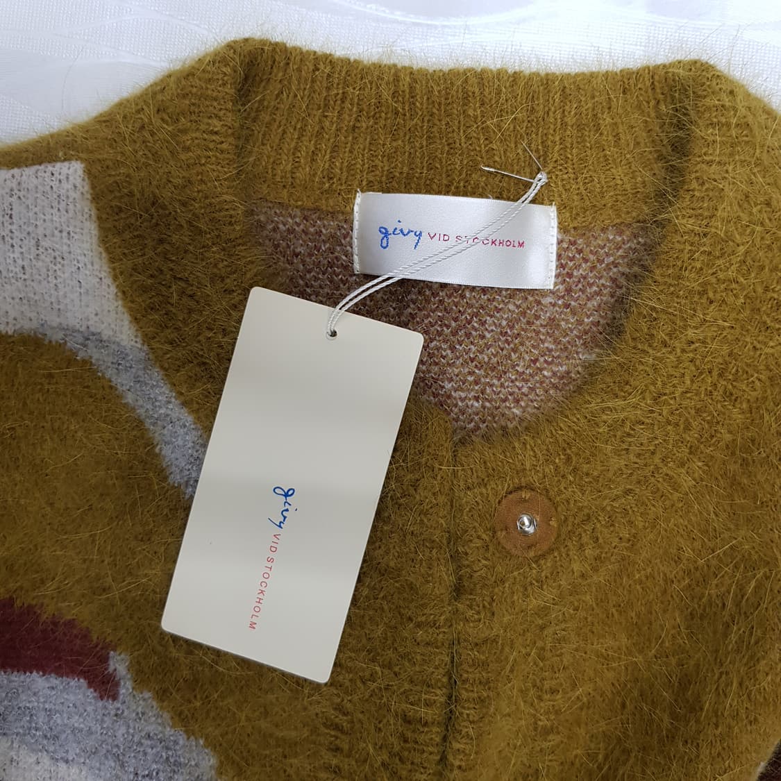 기비 앙고라 믹스 플라워 니트 롱 가디건  85사이즈 상품이미지6