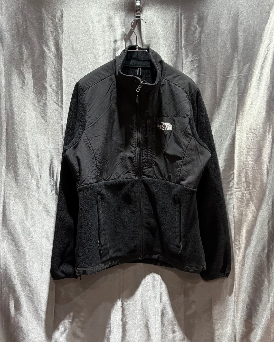 L 노스페이스 나일론 믹스 블랙 플리스 상품이미지1