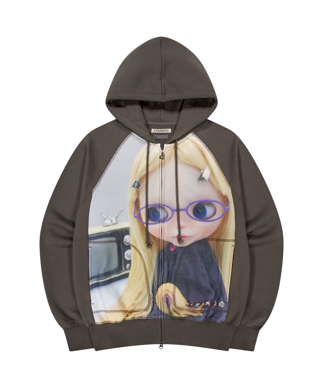 코이세이오 브라이스 후드집업 브라운 상품이미지1