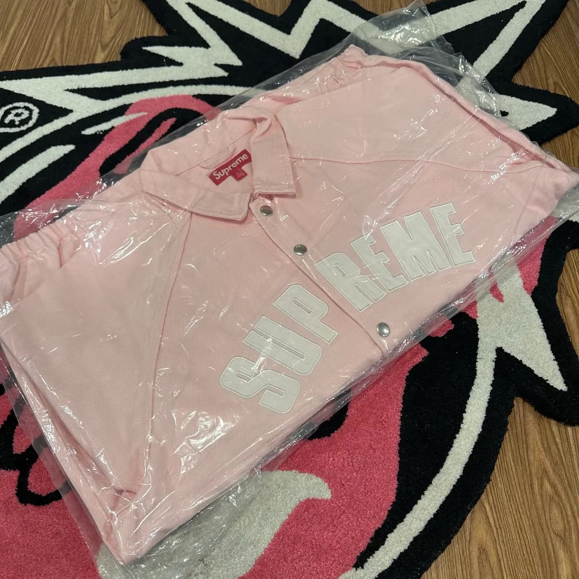 [M] 슈프림 아크 데님 코치 자켓 핑크 상품이미지2