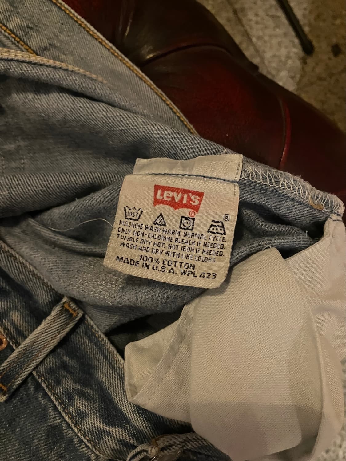 90s USA 빈티지 리바이스 501 데님 팬츠 상품이미지9