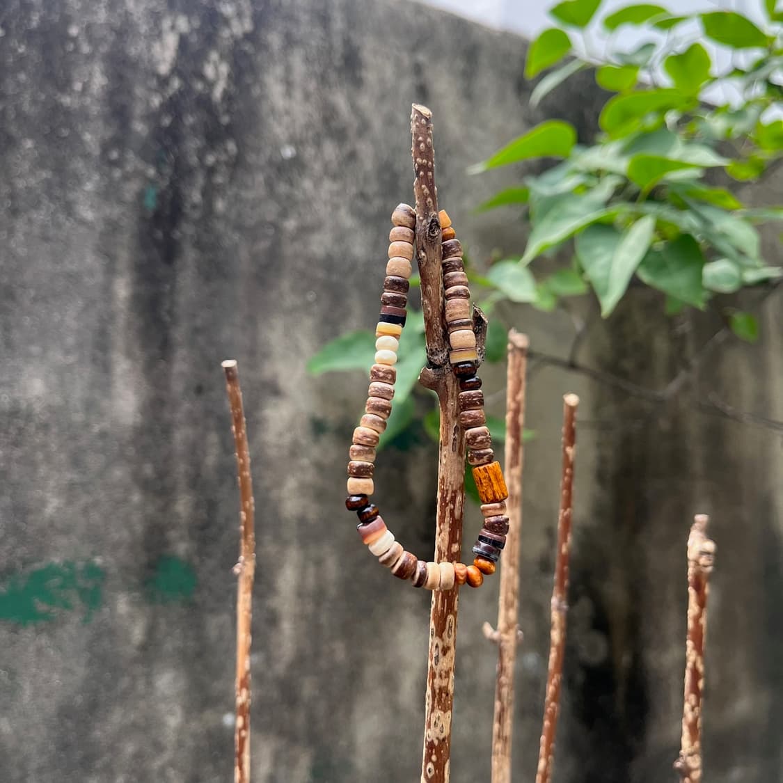 빈티지 우드 비즈 팔찌  상품이미지2