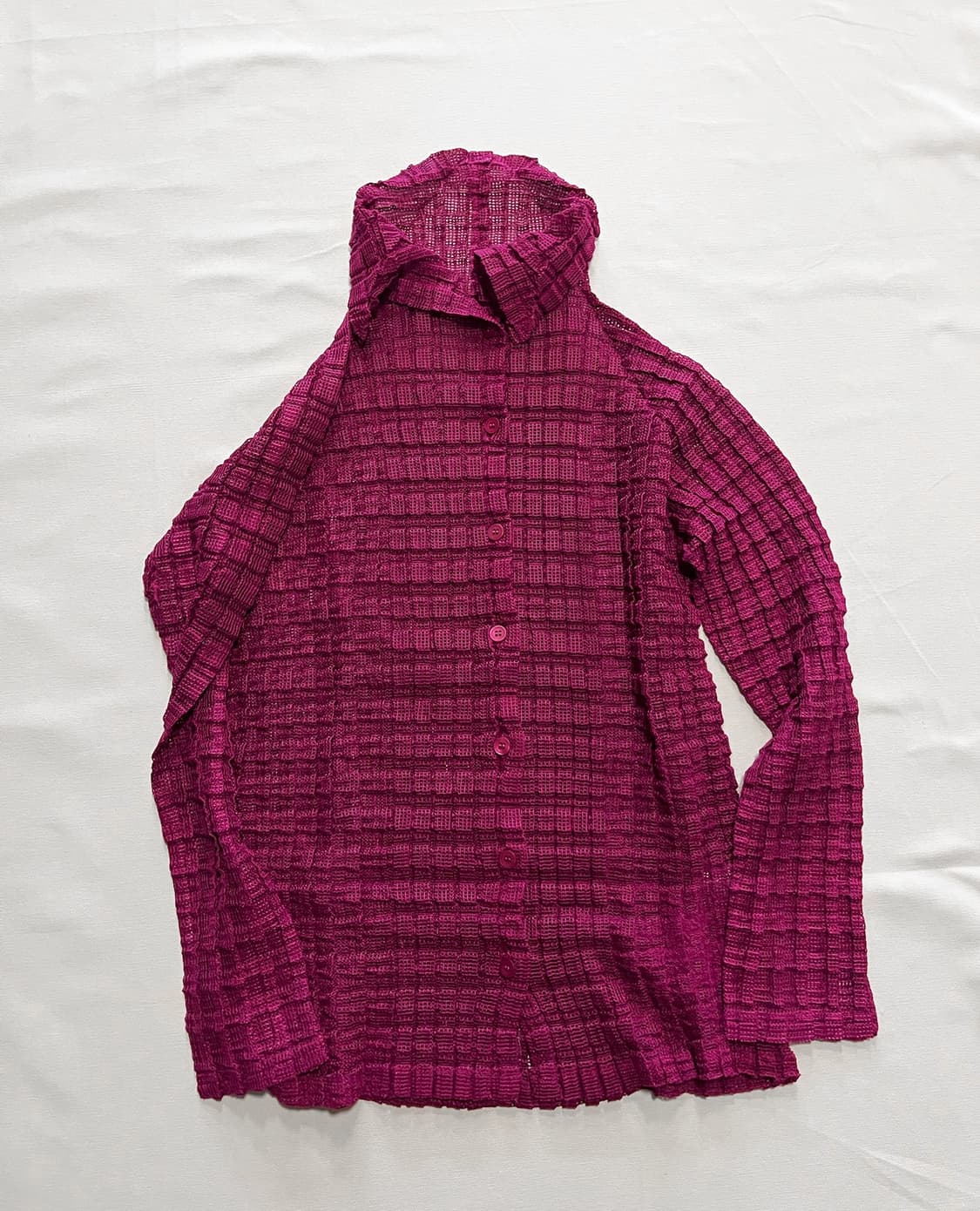 ISSEY MIYAKE ME grid pleats cardican 상품이미지4