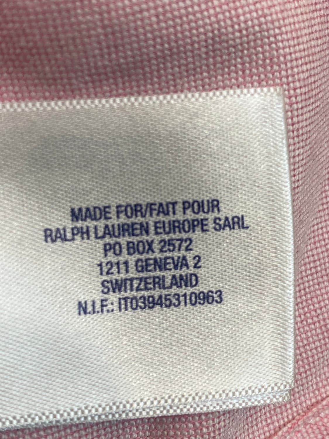 폴로 랄프 로렌 핑크 옥스포드 셔츠 상품이미지6