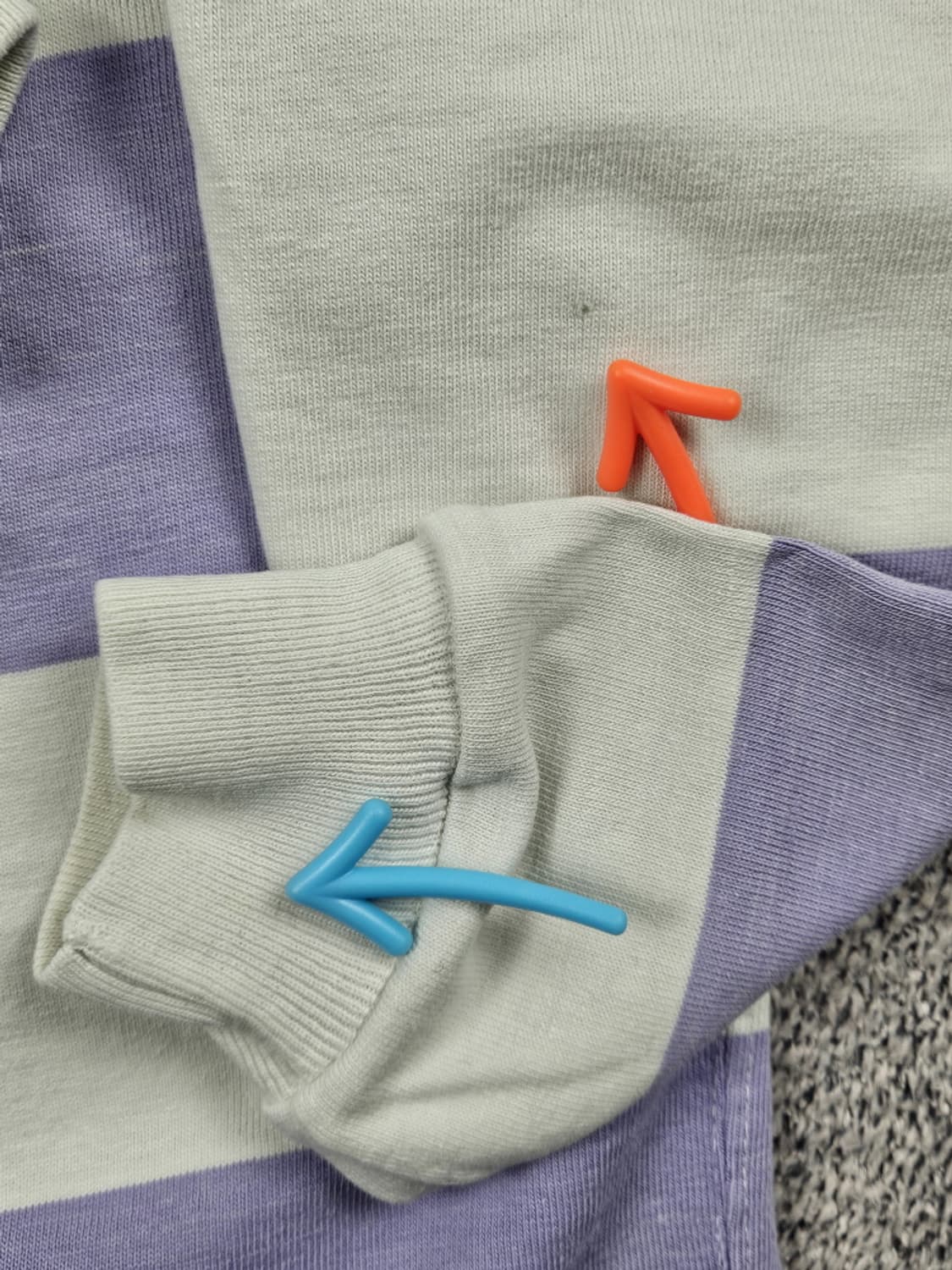 90's USA 폴로랄프로렌 스트라이프 럭비 티셔츠 ( M )/ 9953 상품이미지8