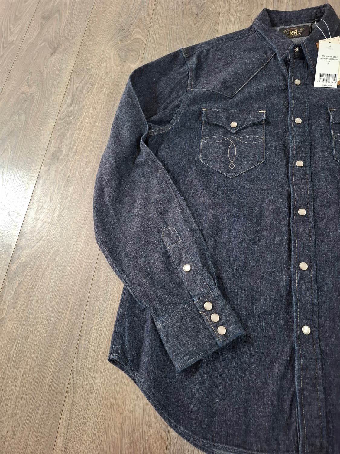 L 더블알엘 웨스턴 셔츠 진청 상품이미지3